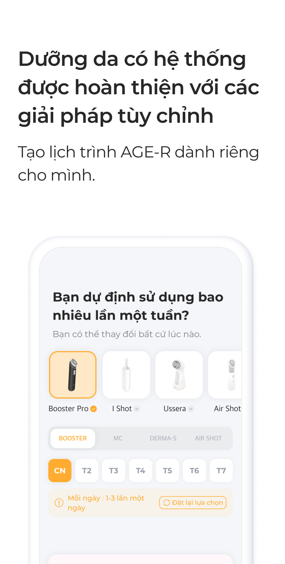 Dưỡng da có hệ thống được hoàn thiện với các giải pháp tùy chỉnh