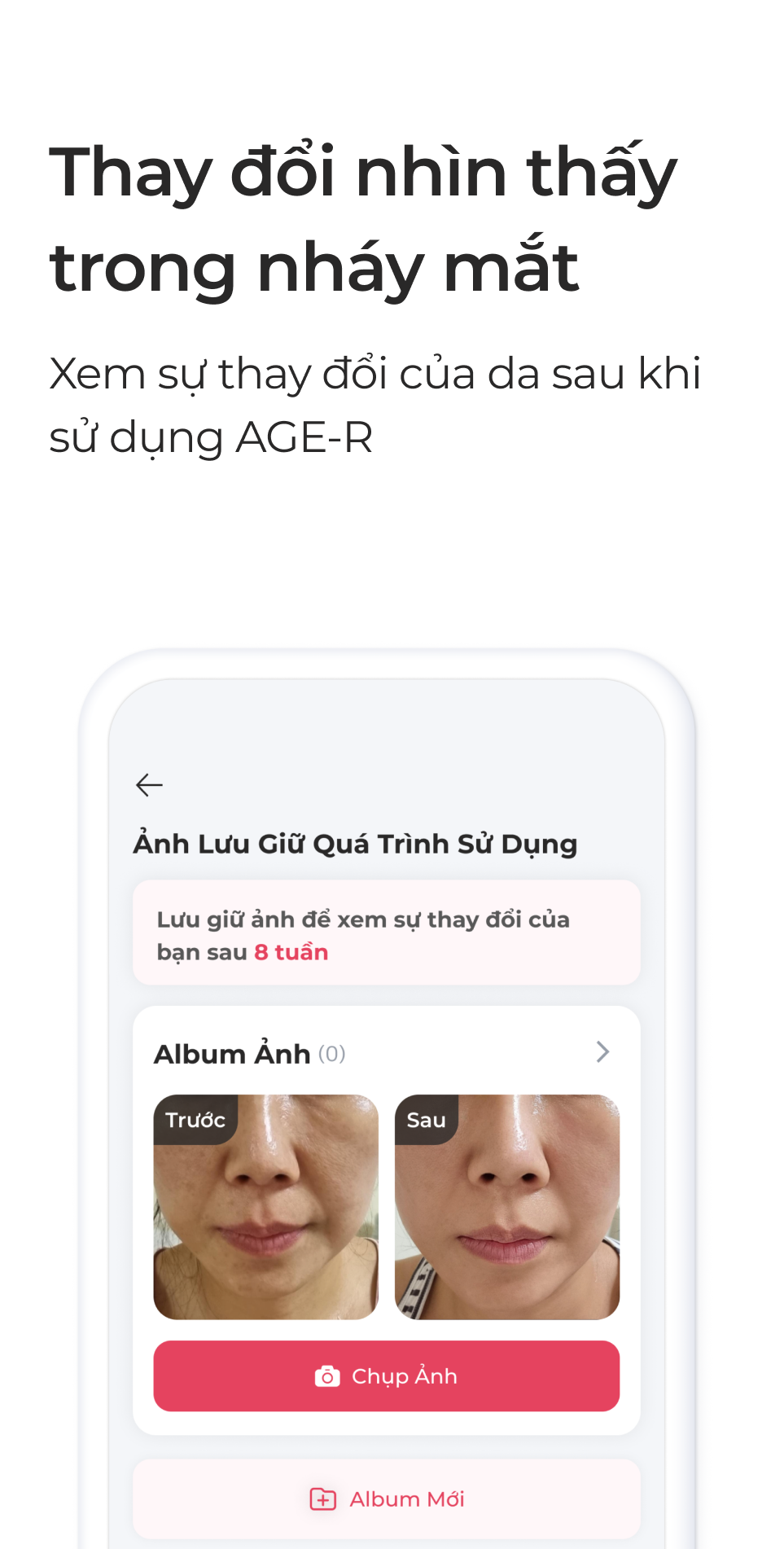 Thay đổi nhìn thấy trong nháy mắt